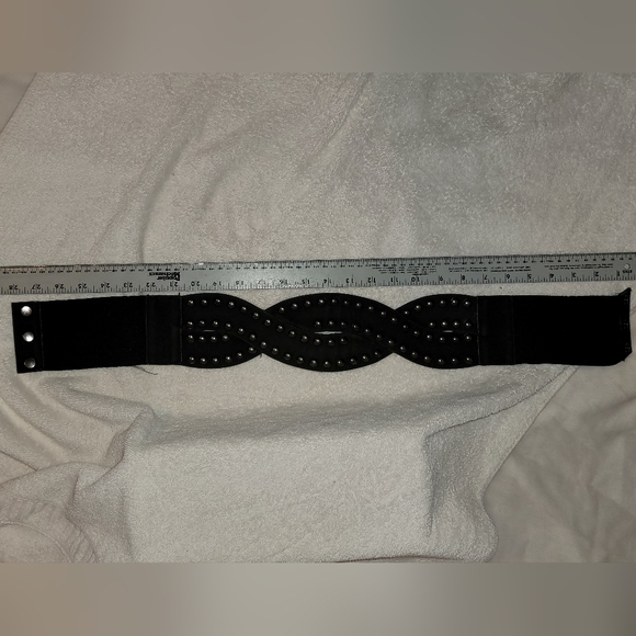Black waist snap belt - Picture 4 of 6